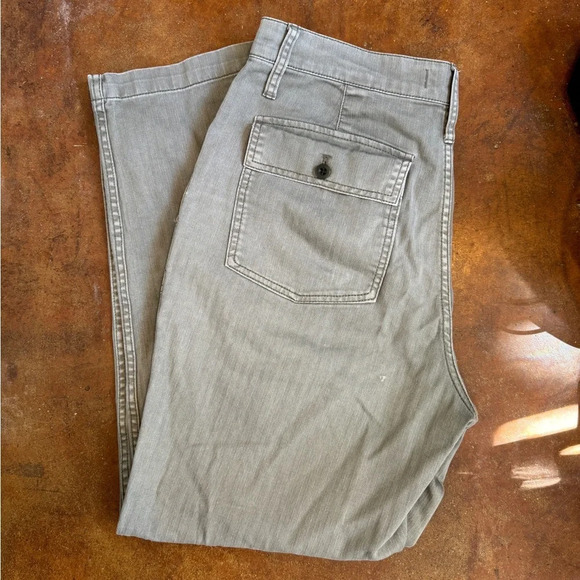 Madewell Vintage Military Style High Rise Green Utility Trousers NNN - Picture 2 of 3